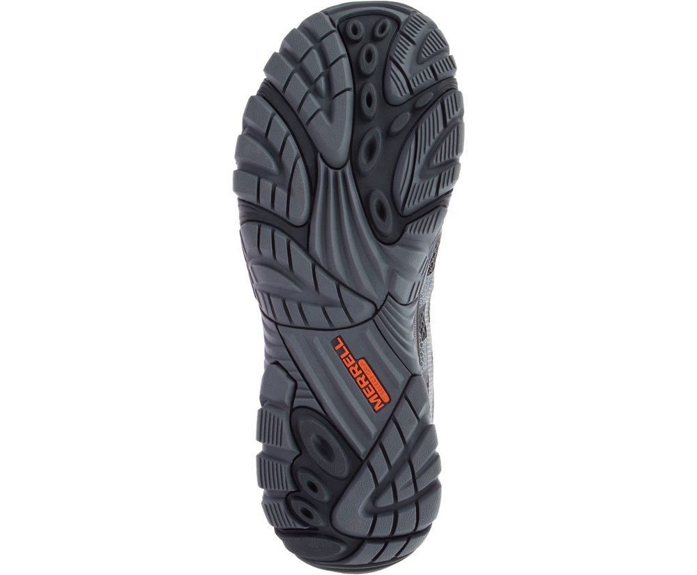 Merrell Hiking Shoes Grey - Moab Edge 2 Wide Width - Mens 64UFATMLK